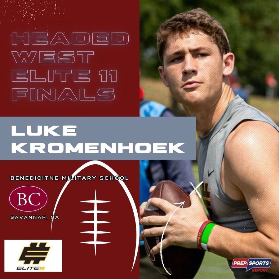 BC Cadet Qb Kromenhoek going west to show why he is an Elite 11 Prep